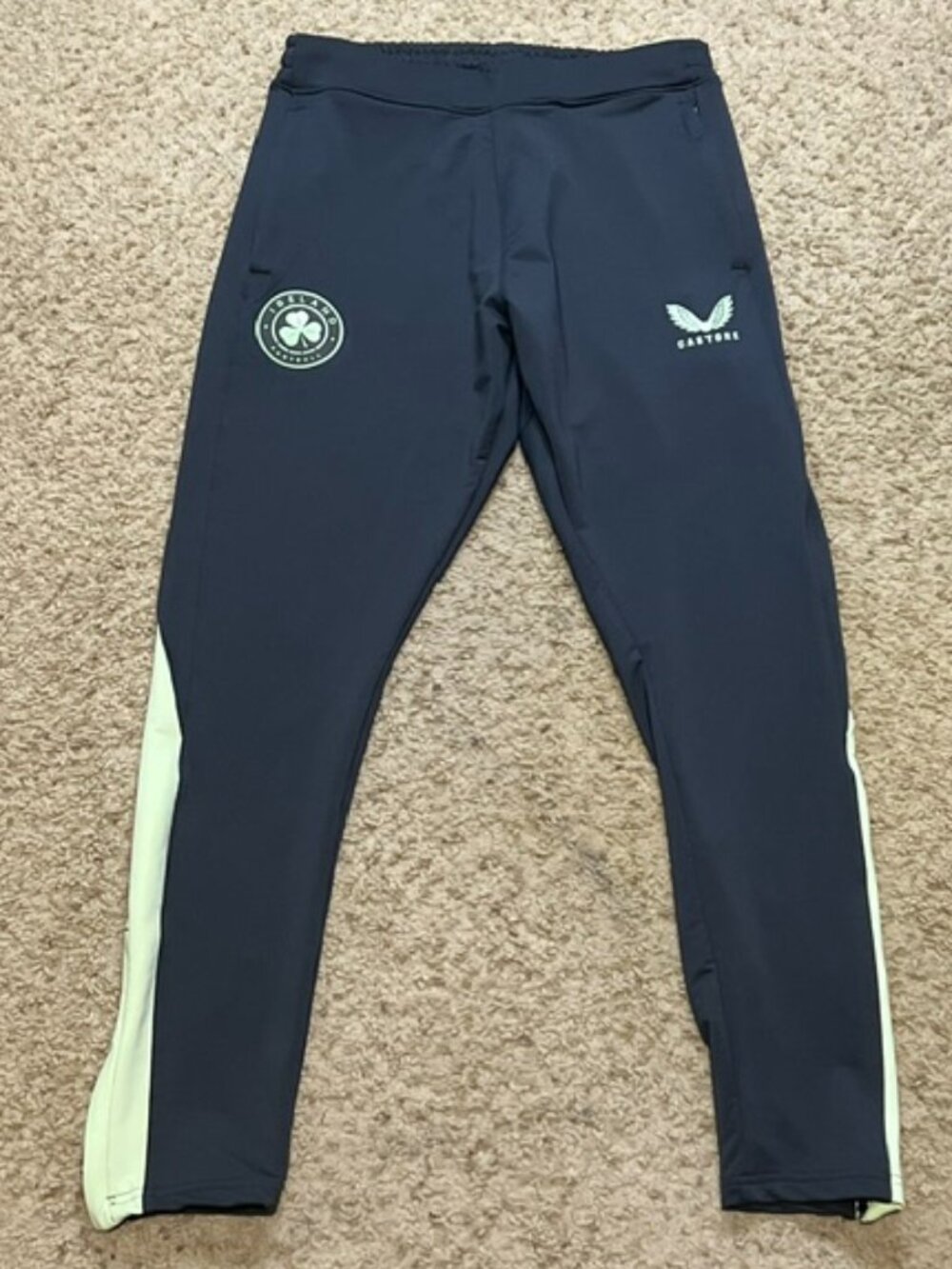 Ireland Republic Of Ireland Castore Gray Soccer Training Jogger Pants Sz Medium